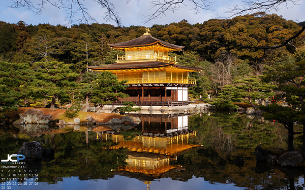 wallpaper golden temple. The Golden Temple of Kyoto